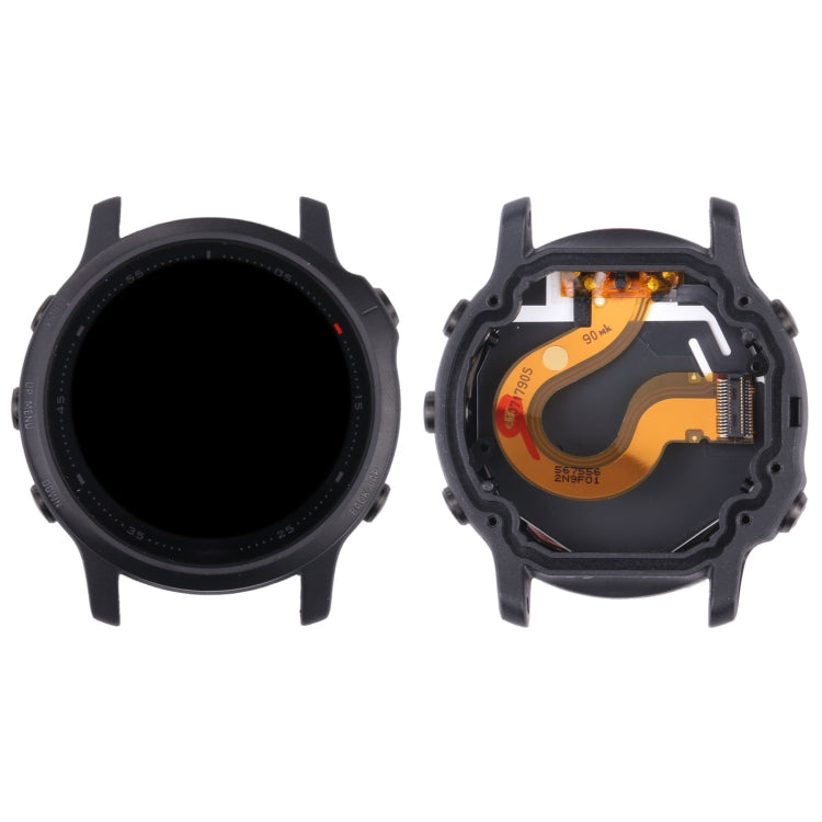 LCD Screen and Digitizer Full Assembly With Frame for Garmin Fenix 6S