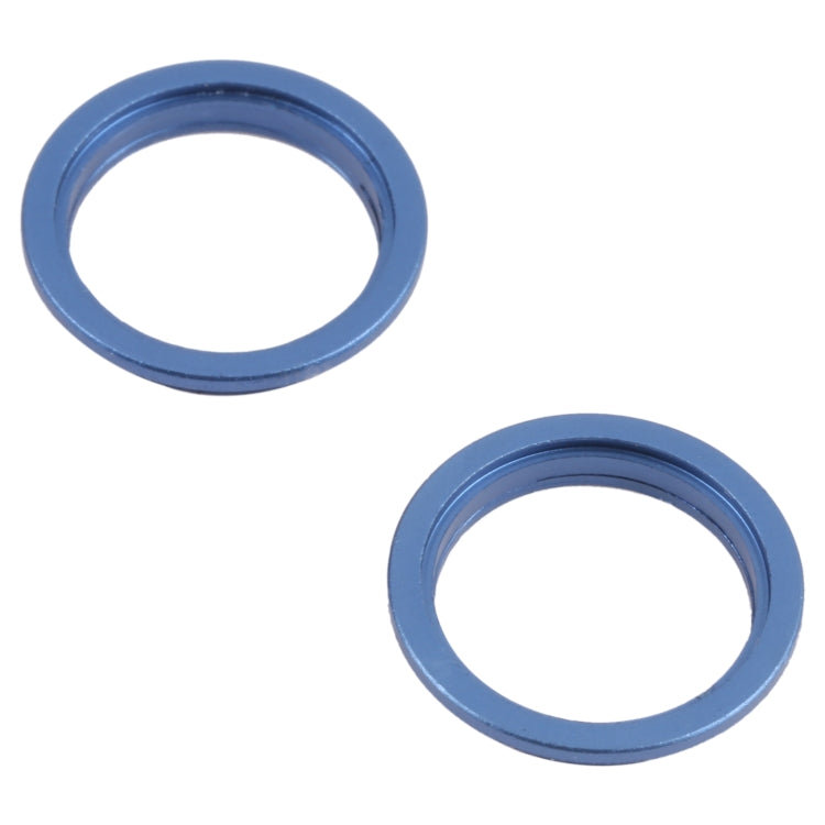 2 PCS Rear Camera Glass Lens Metal Outside Protector Hoop Ring for iPhone 13