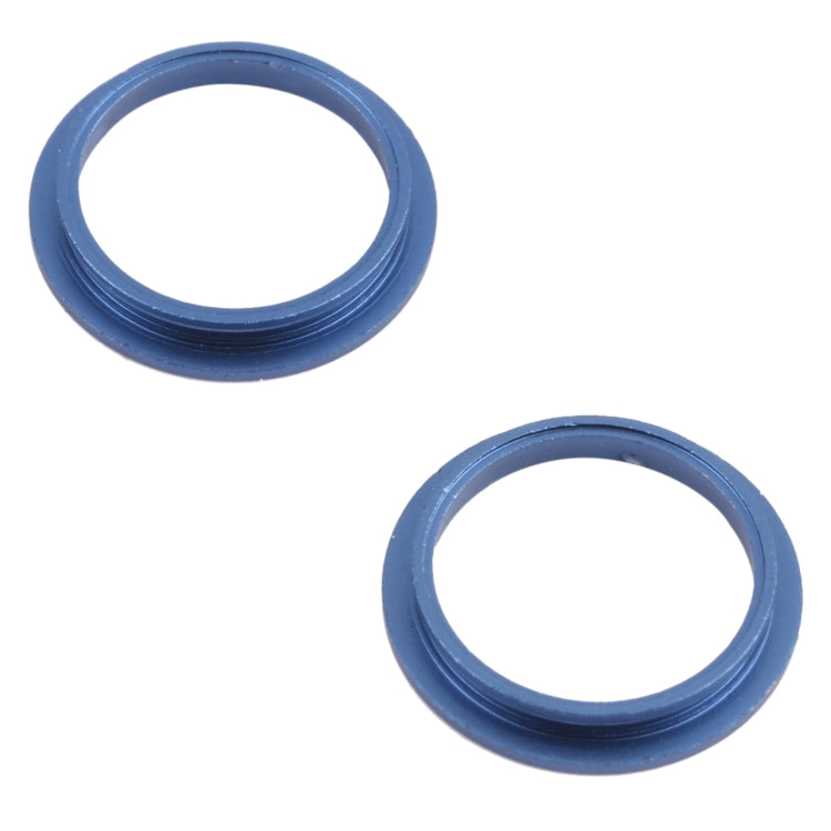 2 PCS Rear Camera Glass Lens Metal Outside Protector Hoop Ring for iPhone 13