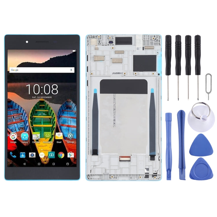 OEM LCD Screen for Lenovo Tab3 7 inch 730 TB3-730 TB3-730X TB3-730F TB3-730M Digitizer Full Assembly with Frame (Blue)
