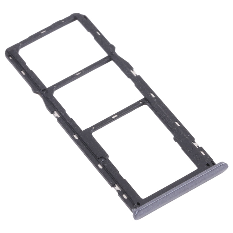 For OPPO Realme 6i / Realme Narzo 10 SIM Card Tray + SIM Card Tray + Micro SD Card Tray (Black)