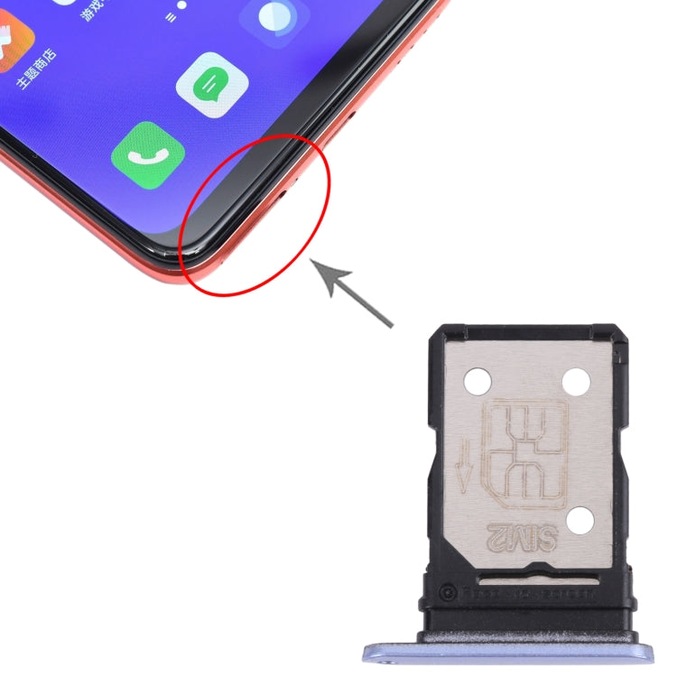 For OPPO Realme V15 5G SIM Card Tray + SIM Card Tray