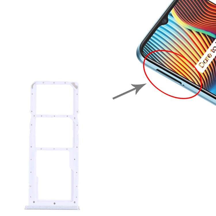 For OPPO Realme 7i (Global)  SIM Card Tray + SIM Card Tray + Micro SD Card Tray