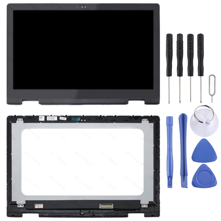 FHD 1920 x 1080 40 Pin P58F001 OEM LCD Screen for Dell Inspiron 15 5568 5578 Digitizer Full Assembly with Frameï¼ˆBlack)