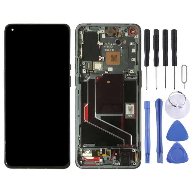 For OnePlus 9 Pro LE2121 LE2125 LE2123 LE2120 Digitizer Full Assembly With Frame Original LCD Screen (Green)