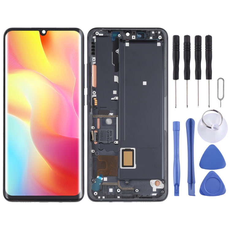 AMOLED LCD Screen for Xiaomi Mi Note 10 Lite M2002F4LG Digitizer Full Assembly with Frame