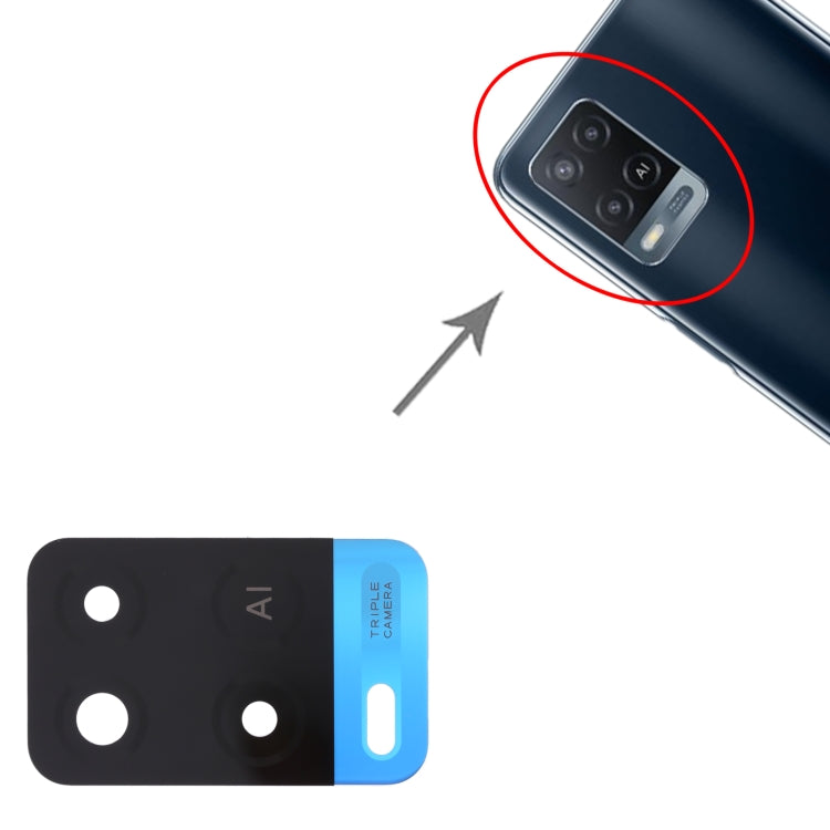 For OPPO A54 4G 10 PCS Back Camera Lens
