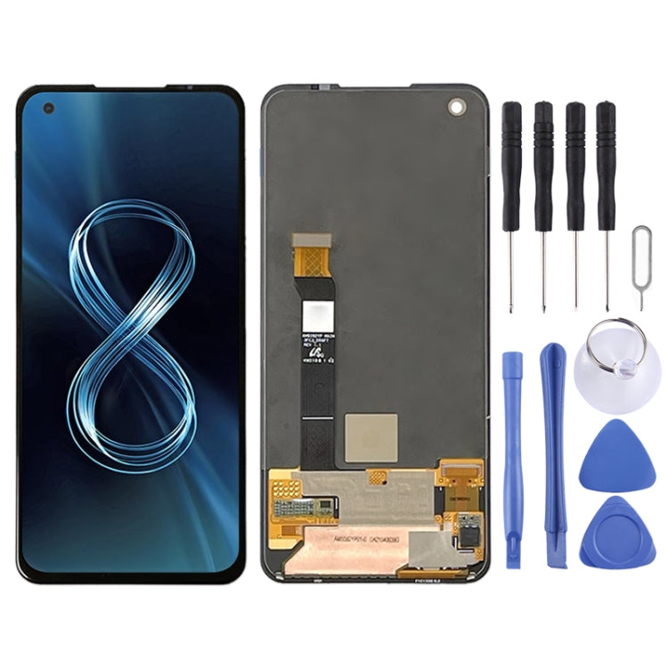 Original AMOLED LCD Screen for Asus Zenfone 8 ZS590KS-2A007EU I006D with Digitizer Full Assembly (Black)