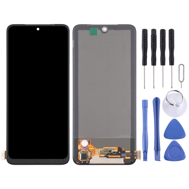OLED Material LCD Screen and Digitizer Full Assembly for Xiaomi Redmi Note 10 4G / Redmi Note 10S / Redmi Note 11 SE India / Poco M5s  M2101K7BG, M2101K7BI, M2101K7BNY, M2101K7BL, M2101K7AI, M2101K7AG