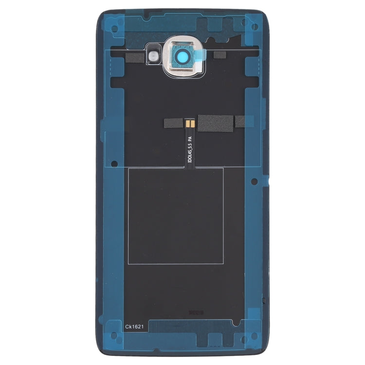 For Alcatel One Touch Idol 4s OT6070 6070K 6070Y 6070 Glass Battery Back Cover  (Black)