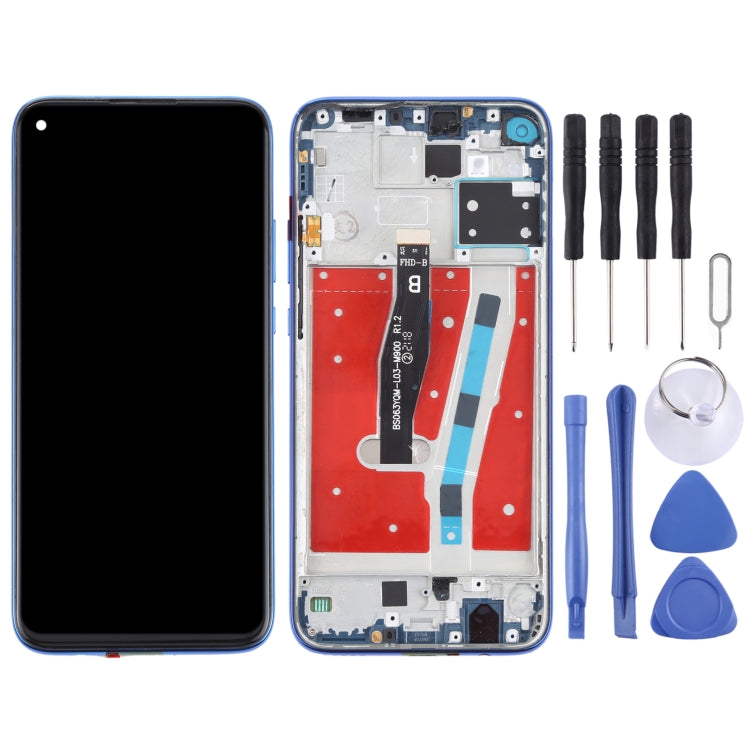 OEM LCD Screen for Huawei Mate 30 Lite Digitizer Full Assembly with Frame(Blue)