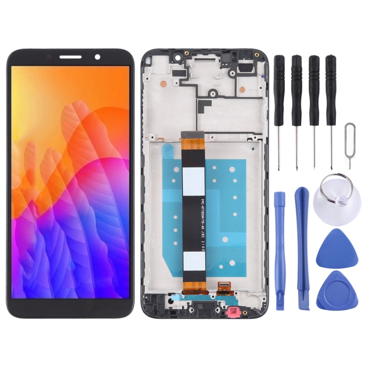 OEM LCD Screen for Huawei Y5p Digitizer Full Assembly With Frame(Black)