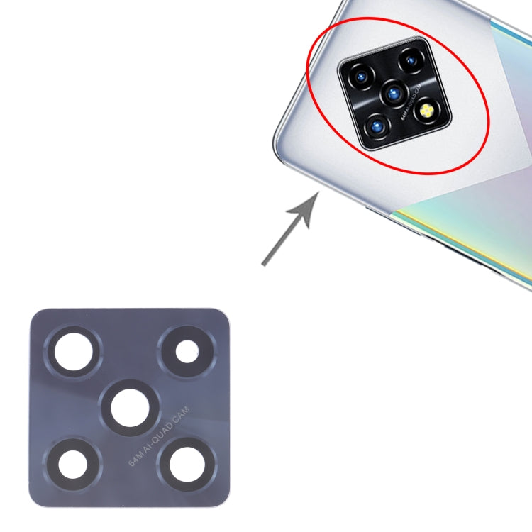 For Infinix Zero 8 / Zero 8i X687, X687B 10pcs Back Camera Lens