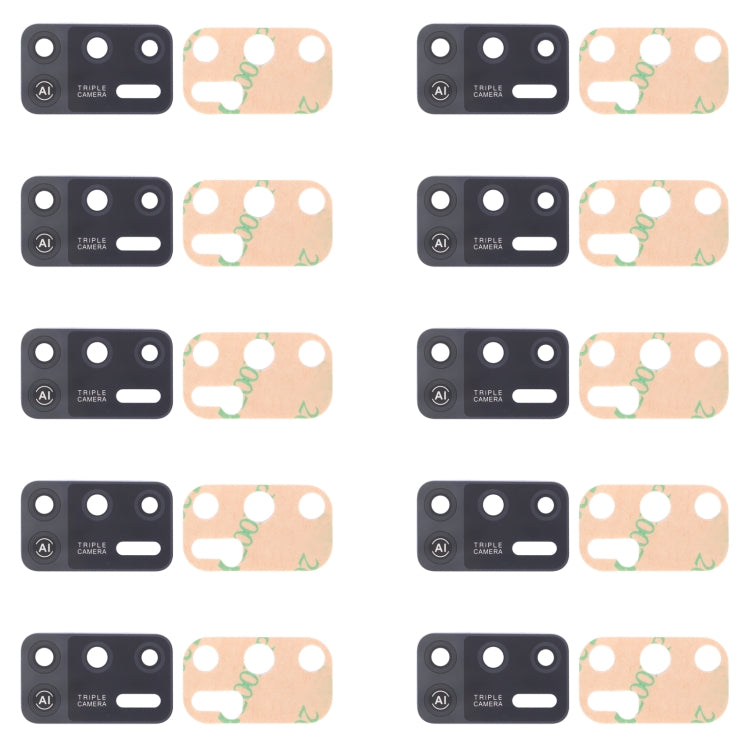 For Tecno Spark 6 Air KE6, KE6j, KF6 10pcs Back Camera Lens