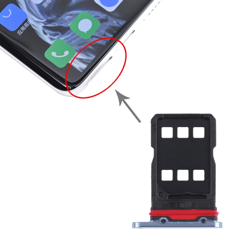For Meizu 18  SIM Card Tray + SIM Card Tray (Blue)