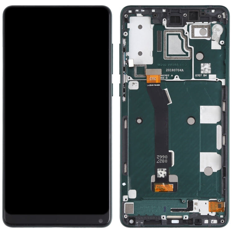 LCD Screen and Digitizer Full Assembly with Frame for Xiaomi Mi Mix 2S(Green)