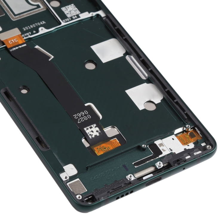 LCD Screen and Digitizer Full Assembly with Frame for Xiaomi Mi Mix 2S(Green)