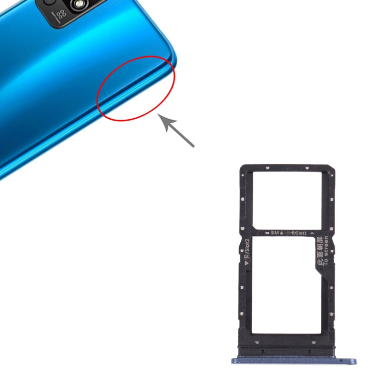 SIM Card Tray + SIM Card Tray / Micro SD Card Tray for Honor play 5T