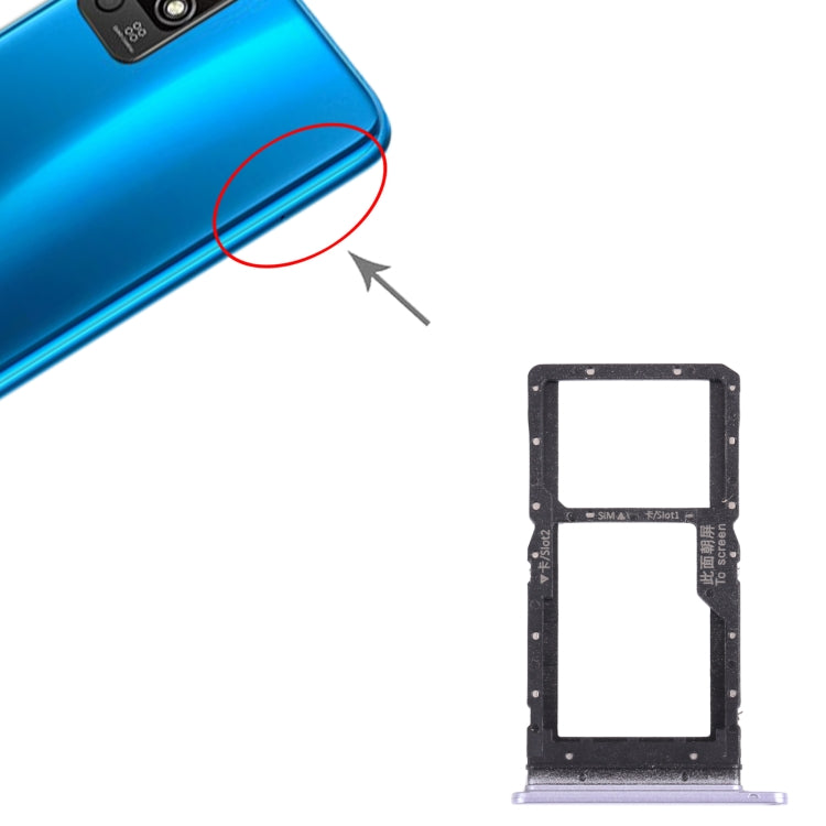 SIM Card Tray + SIM Card Tray / Micro SD Card Tray for Honor play 5T
