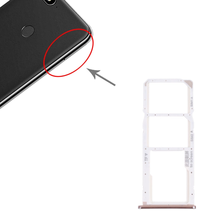 SIM Card Tray + SIM Card Tray + Micro SD Card Tray for Huawei Y7 (2018)
