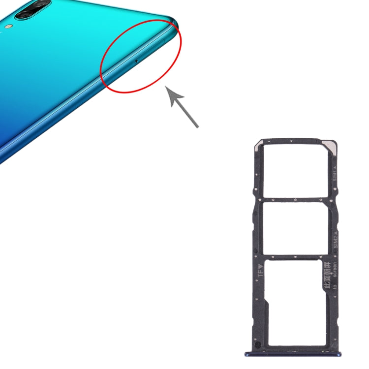 SIM Card Tray + SIM Card Tray + Micro SD Card Tray for Huawei Y7 Pro 2018