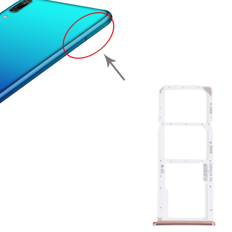 SIM Card Tray + SIM Card Tray + Micro SD Card Tray for Huawei Y7 Pro 2018