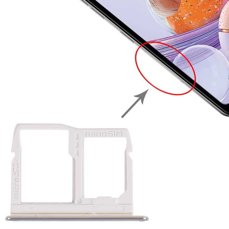 Nano SIM Card Tray + Micro SD Card Tray for LG Stylo 6 / K71 LMQ730HA, LM-Q730HA, LMQ730TM, LM-Q730TM