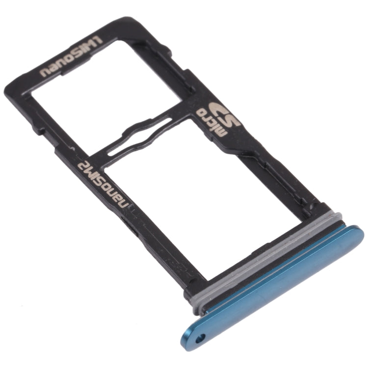 Nano SIM Card Tray + Nano SIM Card Tray / Micro SD Card Tray for LG G8S ThinQ LMG810, LM-G810, LMG810EAW