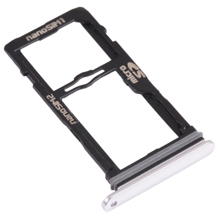 Nano SIM Card Tray + Nano SIM Card Tray / Micro SD Card Tray for LG G8S ThinQ LMG810, LM-G810, LMG810EAW