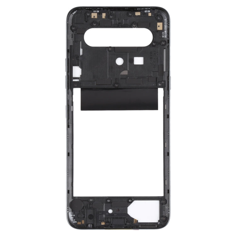 Middle Frame Bezel Plate for LG K61 LMQ630EAW, LM-Q630EAW, LM-Q630 (Black)