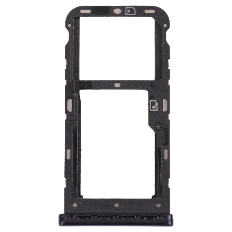 SIM Card Tray + Micro SD Card Tray for ZTE Blade V10 (Blue)