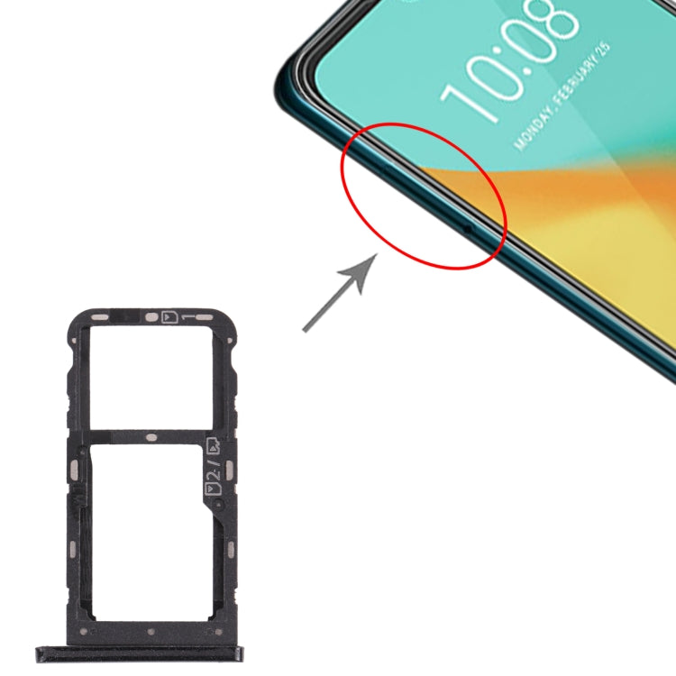 SIM Card Tray + SIM Card Tray / Micro SD Card Tray for ZTE Blade V10 Vita