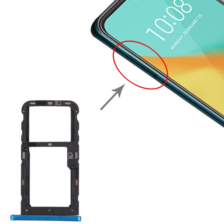 SIM Card Tray + SIM Card Tray / Micro SD Card Tray for ZTE Blade V10 Vita
