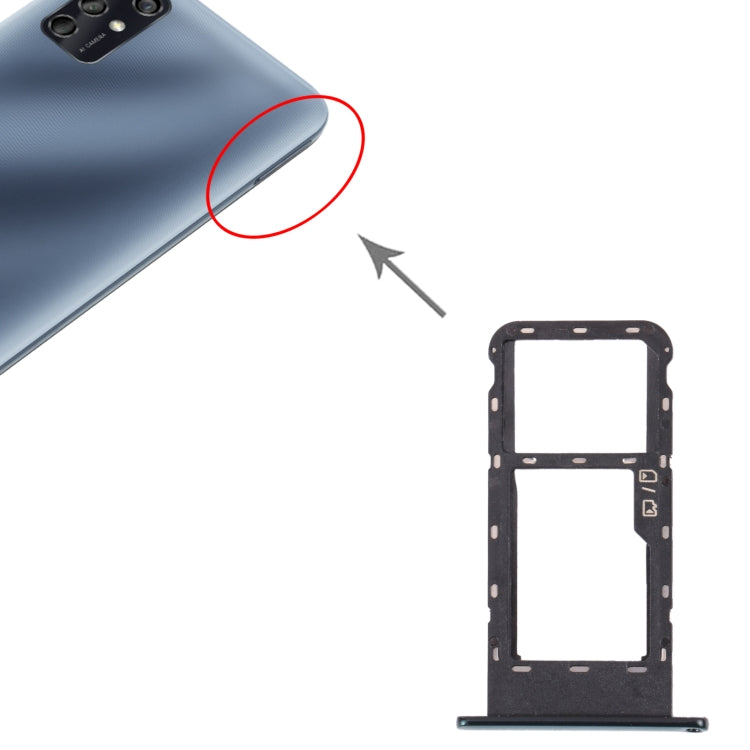 SIM Card Tray + Micro SD Card Tray for ZTE Blade V2020 Smart