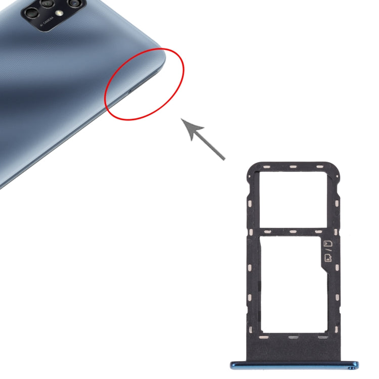 SIM Card Tray + Micro SD Card Tray for ZTE Blade V2020 Smart