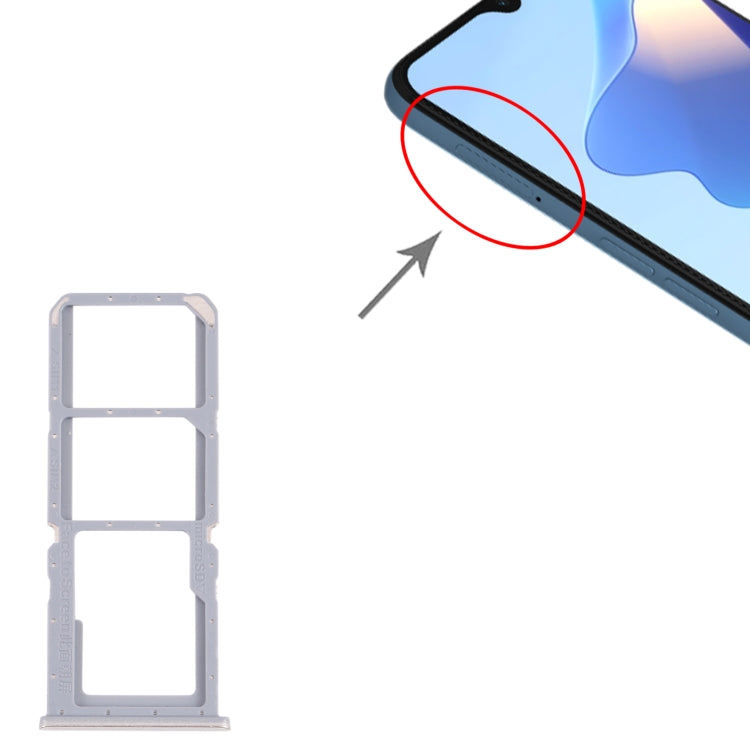 For OPPO A16 / A16S CPH2269 CPH2271  SIM Card Tray + SIM Card Tray + Micro SD Card Tray