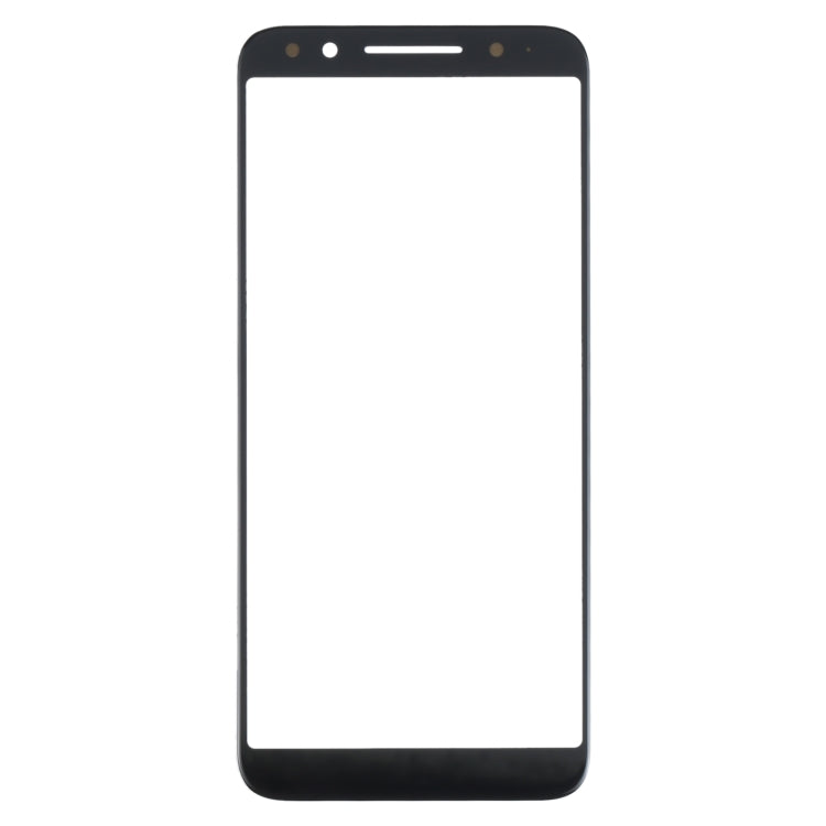 For Alcatel 3 5052D Front Screen Outer Glass Lens (Black)