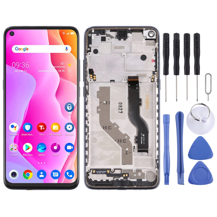 TFT LCD Screen for TCL 10L / 10 Lite T770H Digitizer Full Assembly with Frame