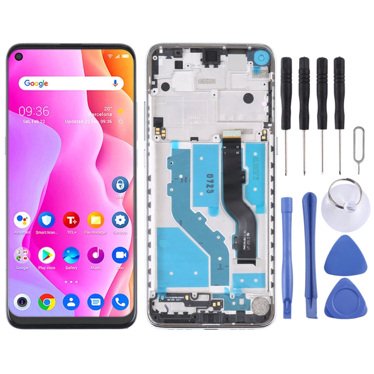 TFT LCD Screen for TCL 10L / 10 Lite T770H Digitizer Full Assembly with Frame