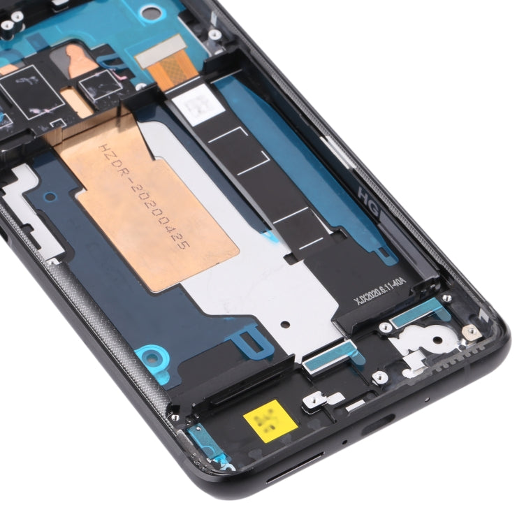 Original 90Hz AMOLED LCD Screen for Asus Zenfone 7 Pro / Zenfone 7 ZS670KS ZS671KS Digitizer Full Assembly with Frameï¼ˆBlack)