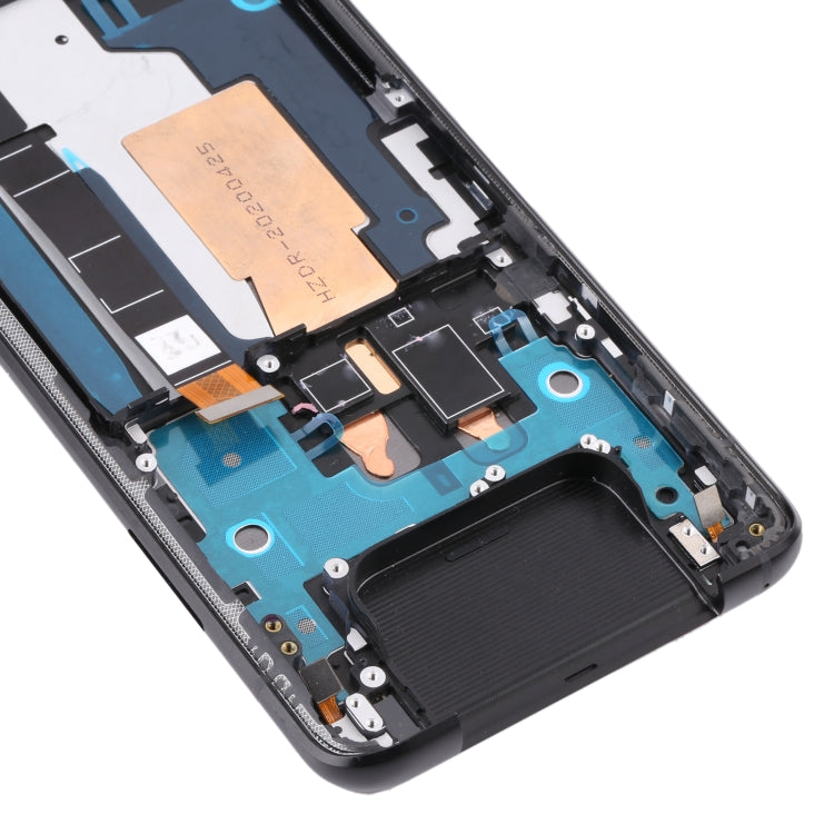 Original 90Hz AMOLED LCD Screen for Asus Zenfone 7 Pro / Zenfone 7 ZS670KS ZS671KS Digitizer Full Assembly with Frameï¼ˆBlack)