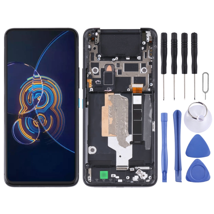 Original LCD Screen for Asus Zenfone 8 Flip ZS672KS Digitizer Full Assembly with Frameï¼ˆ
