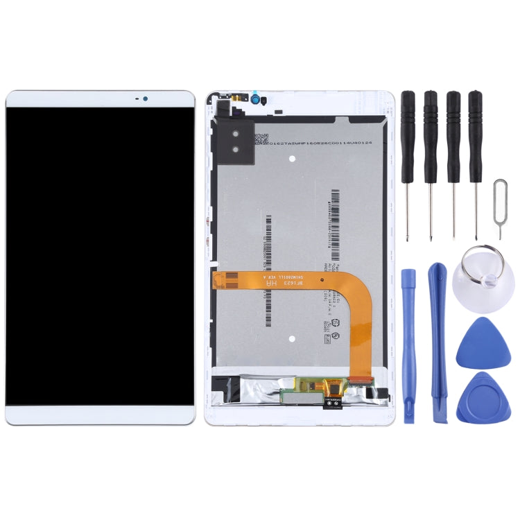 Original LCD Screen for Huawei MediaPad M2 8.0 M2-801L Digitizer Full Assembly with Frame(White)