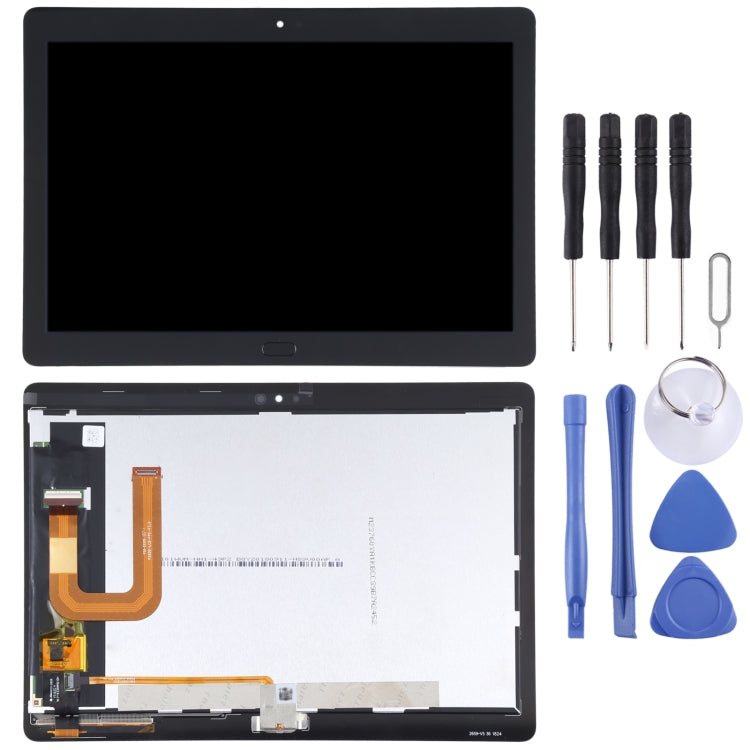 Original LCD Screen for Huawei MediaPad M3 Lite 10 Digitizer Full Assembly with Fingerprint(Black)