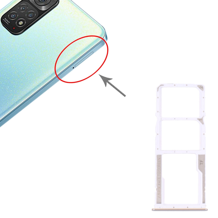 SIM Card Tray + SIM Card Tray + Micro SD card tray for Xiaomi Redmi Note 11 4G / Redmi Note 11S 4G