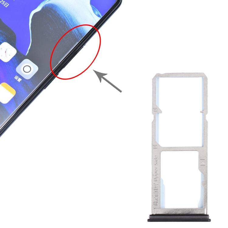 For OPPO Reno2 Z/Reno2 F  SIM Card Tray + SIM Card Tray + Micro SD card tray