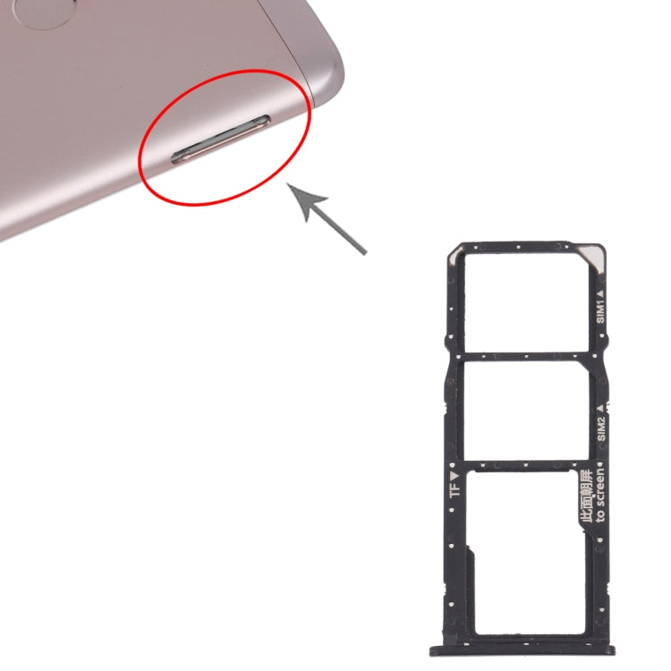 SIM Card Tray + SIM Card Tray + Micro SD Card Tray for Honor 7C