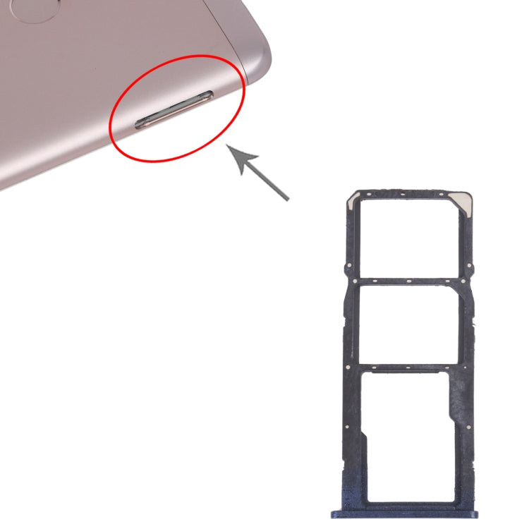 SIM Card Tray + SIM Card Tray + Micro SD Card Tray for Honor 7C