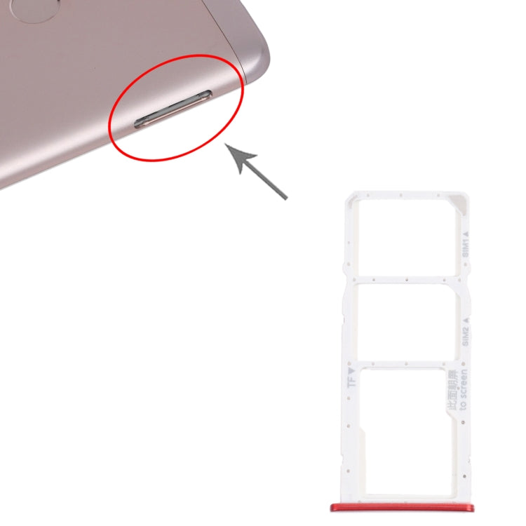 SIM Card Tray + SIM Card Tray + Micro SD Card Tray for Honor 7C