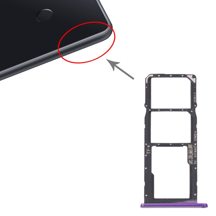 SIM Card Tray + SIM Card Tray / Micro SD Card Tray for Huawei Enjoy 20e